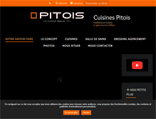 Tablet Screenshot of cuisinespitois.com